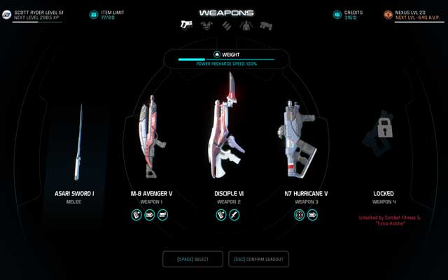 Mass Effect: Andromeda Weapons